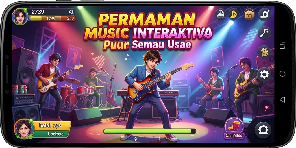Tampilan gameplay 2739 yang menarik dengan interaksi musik.