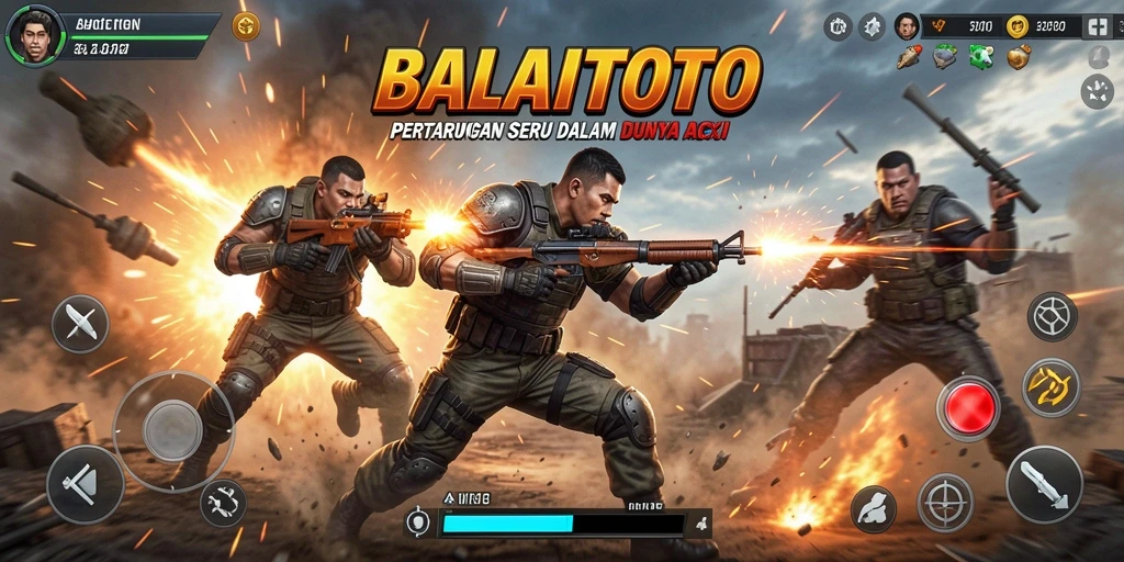 Tampilan gameplay intens BALAITOTO yang penuh aksi.