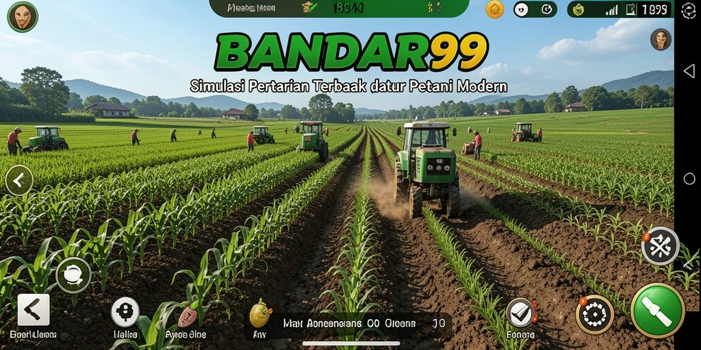 Tangkapan layar dari gameplay <strong>BANDAR99</strong> yang menampilkan aktivitas bertani.
