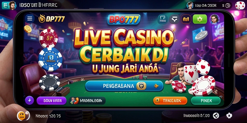 Tampilan gameplay BPO777 yang menarik dan interaktif dalam sesi Live Casino.