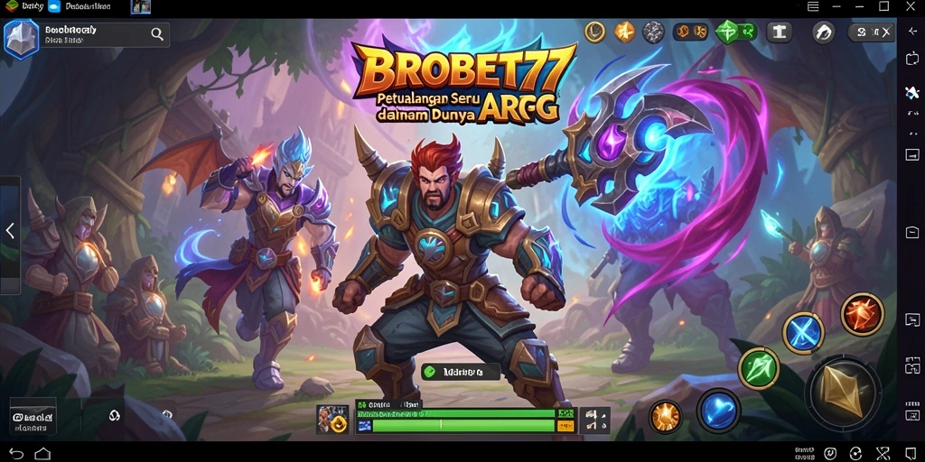 Tampilan gameplay epik dan grafik menawan di BROBET77.