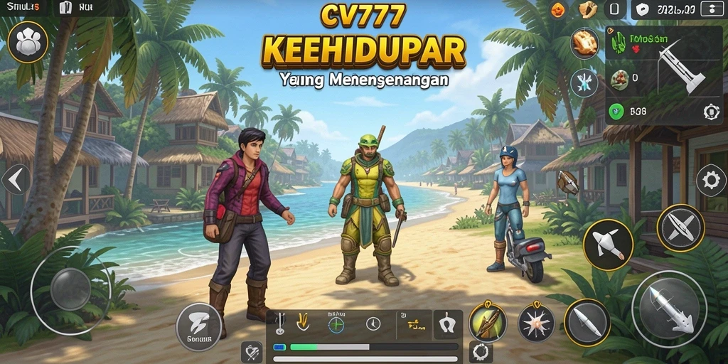 Tangkapan layar CV777 menampilkan gameplay simulasi yang mendalam.