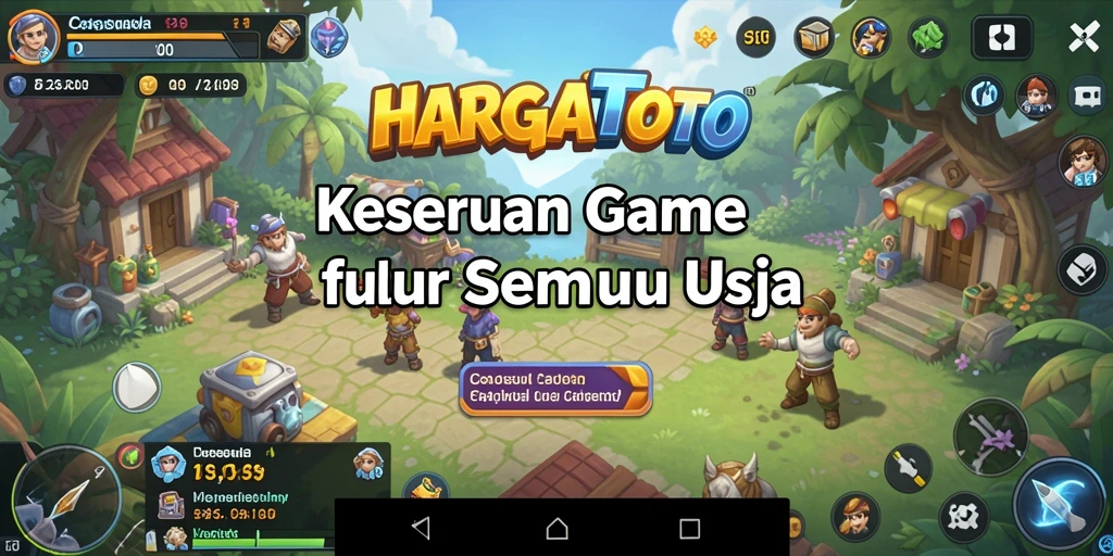 Tampilan gameplay HARGATOTO yang seru dan menghibur.