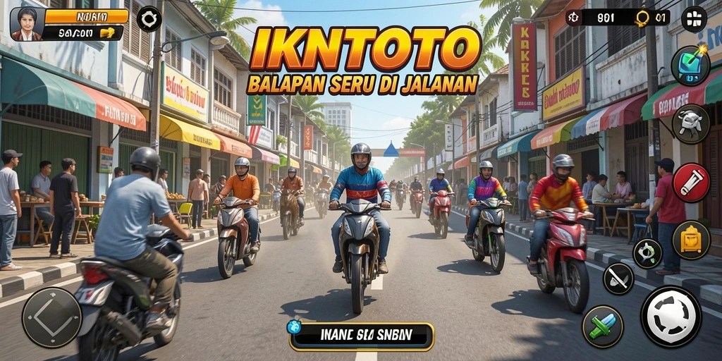 Tampilan gameplay Racing yang seru dan mendebarkan di IKNTOTO.