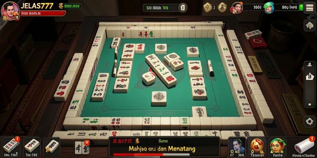 Screenshot menampilkan gameplay Mahjong yang menarik dan menantang.