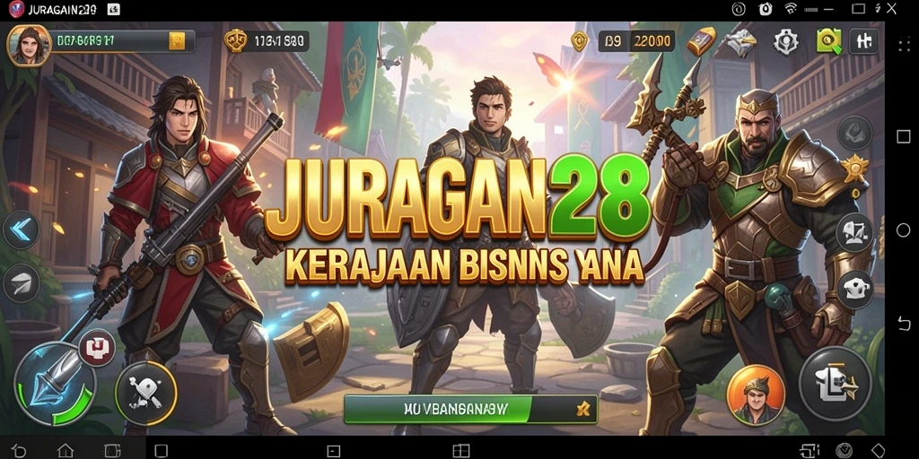 Tangkapan layar dari gameplay JURAGAN28 yang menampilkan strategi Tycoon.
