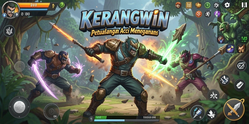 Tampilan gameplay seru KERANGWIN dengan aksi mendebarkan.