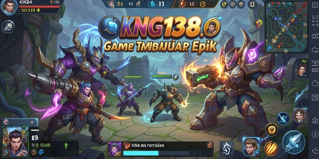 Tampilan menakjubkan dari gameplay KING138 dalam aksi MOBA.