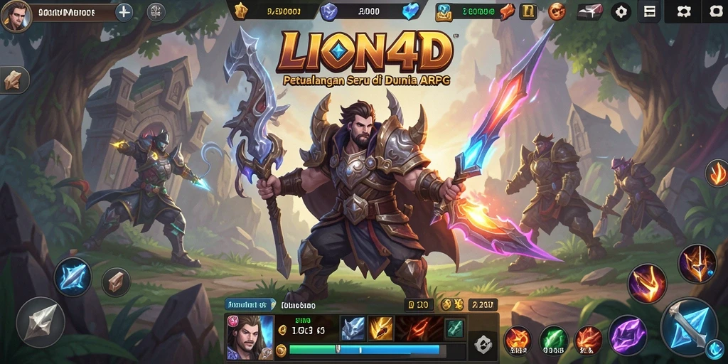 Tampilan menakjubkan dalam gameplay ARPG LION4D.