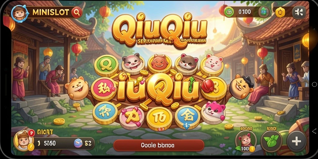 Tampilan gameplay seru dan dinamis dari MINISLOT QiuQiu.