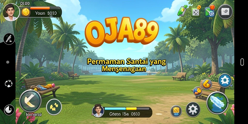 Tampilan gameplay OJA89 yang cerah dan menawan.