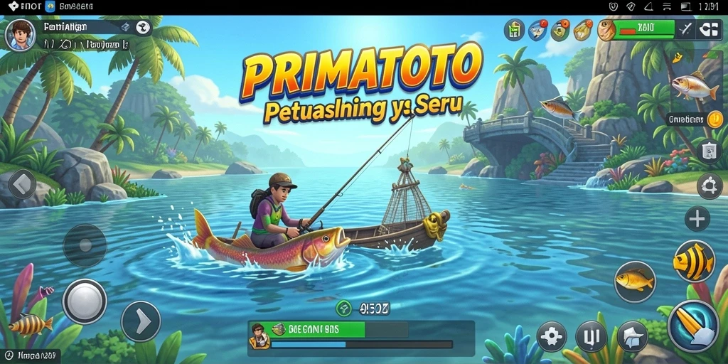 Tangkapan ikan yang spektakuler dalam game PRIMATOTO.