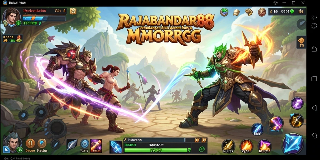 Tampilan gameplay RAJABANDAR88 yang dramatis dan mengesankan.