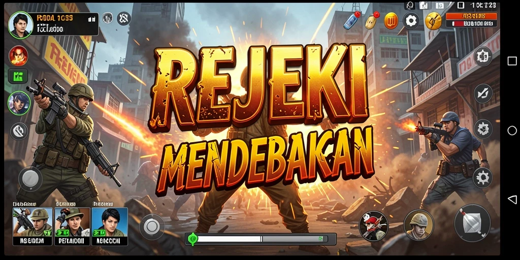 Tampilan gameplay mendebarkan dari REJEKI dengan aksi seru.