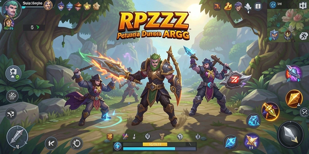 Gameplay seru dan mendebarkan dalam dunia fantasi RPZZZ.