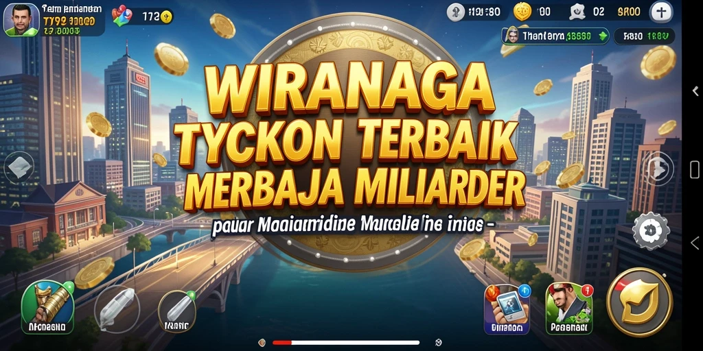 Tampilan gameplay seru dari WIRANAGA yang memperlihatkan aktivitas Tycoon.